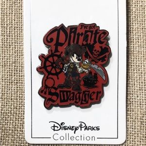 DISNEY PARKS COLLECTION Pirate Mickey I’ve Got Pirate Swagger Trading Pin